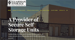 Desktop Screenshot of guardianstorageonline.com