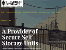 Tablet Screenshot of guardianstorageonline.com